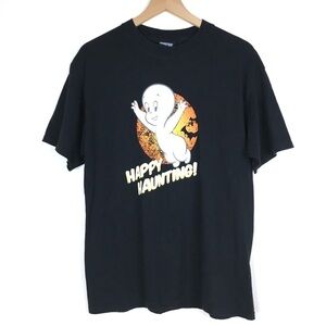 CASPER T Shirt Happy Haunting Friendly Ghost Graphic Tee 2008 Retro Size Large